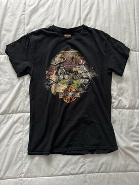 Harley-Davidson Black Short Sleeve Poker Graphic Tee